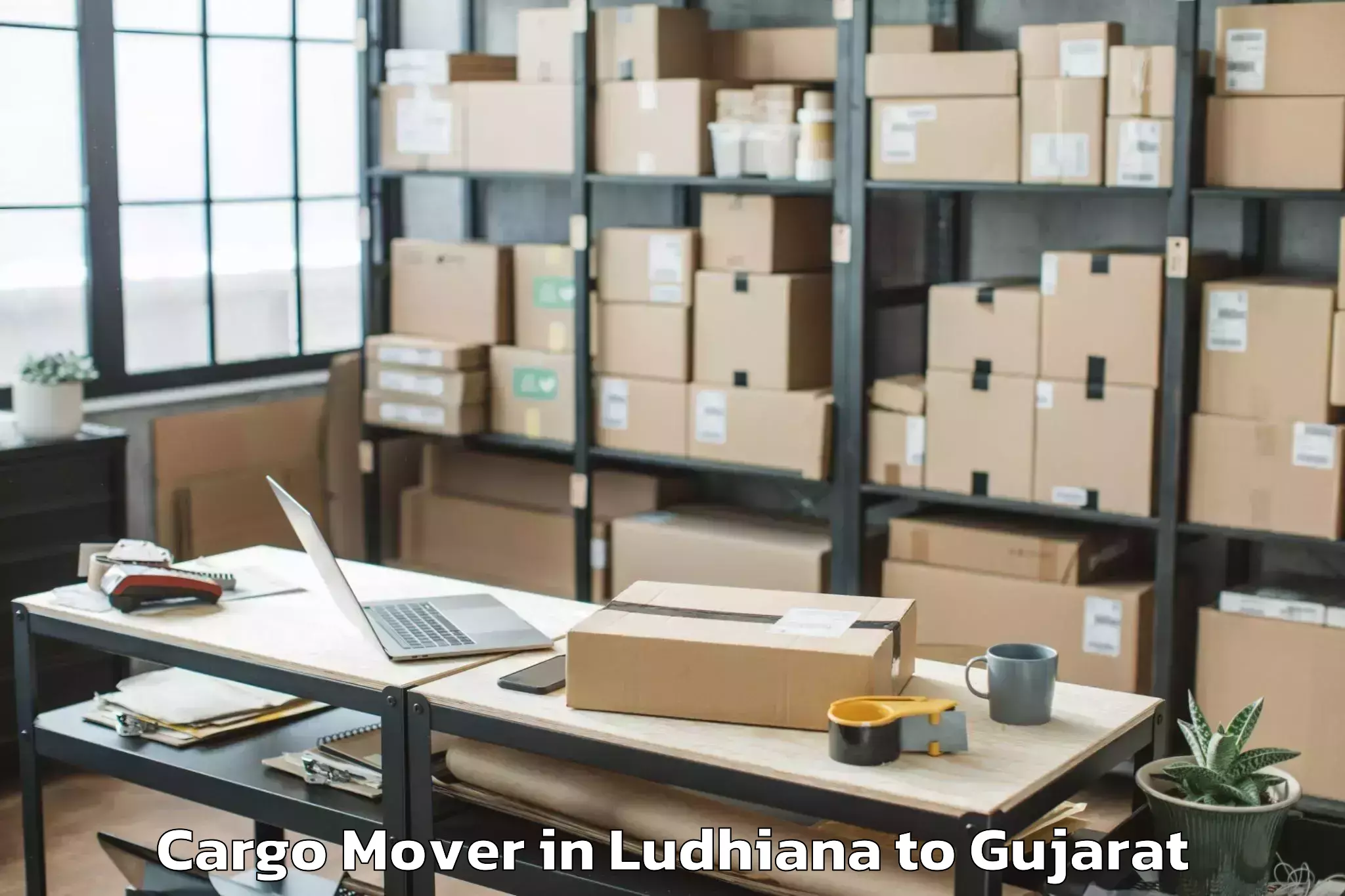 Hassle-Free Ludhiana to Junagadh Cargo Mover